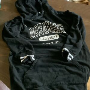Divided Black Dreaming University Hoodie full length sweatshirt/pajama